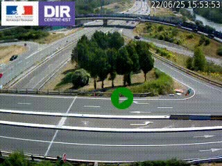 <h2>Webcam traffic à Grenoble-sud sur l'autoroute A480. Vue orientée vers l'entrée et la sortie de Grenoble</h2>