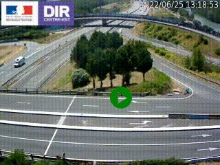<h2>Webcam traffic à Grenoble-sud sur l'autoroute A480. Vue orientée vers l'entrée et la sortie de Grenoble</h2>
