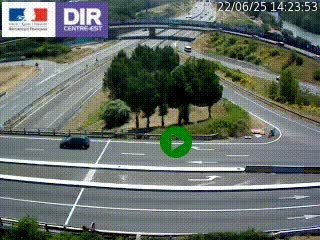 <h2>Webcam traffic à Grenoble-sud sur l'autoroute A480. Vue orientée vers l'entrée et la sortie de Grenoble</h2>
