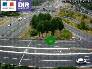 <h2>Webcam traffic à Grenoble-sud sur l'autoroute A480. Vue orientée vers l'entrée et la sortie de Grenoble</h2>