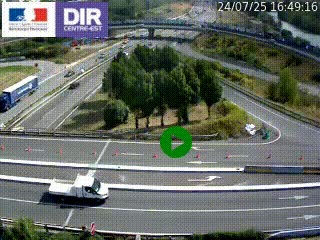 <h2>Webcam traffic à Grenoble-sud sur l'autoroute A480. Vue orientée vers l'entrée et la sortie de Grenoble</h2>