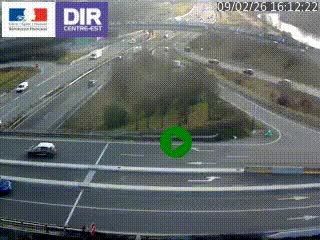 <h2>Webcam traffic à Grenoble-sud sur l'autoroute A480. Vue orientée vers l'entrée et la sortie de Grenoble</h2>