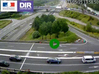 <h2>Webcam traffic à Grenoble-sud sur l'autoroute A480. Vue orientée vers l'entrée et la sortie de Grenoble</h2>