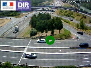 <h2>Webcam traffic à Grenoble-sud sur l'autoroute A480. Vue orientée vers l'entrée et la sortie de Grenoble</h2>