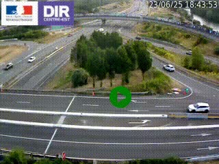 <h2>Webcam traffic à Grenoble-sud sur l'autoroute A480. Vue orientée vers l'entrée et la sortie de Grenoble</h2>