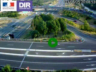 <h2>Webcam traffic à Grenoble-sud sur l'autoroute A480. Vue orientée vers l'entrée et la sortie de Grenoble</h2>