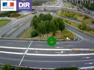<h2>Webcam traffic à Grenoble-sud sur l'autoroute A480. Vue orientée vers l'entrée et la sortie de Grenoble</h2>