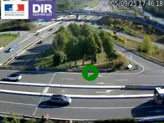 <h2>Webcam traffic à Grenoble-sud sur l'autoroute A480. Vue orientée vers l'entrée et la sortie de Grenoble</h2>