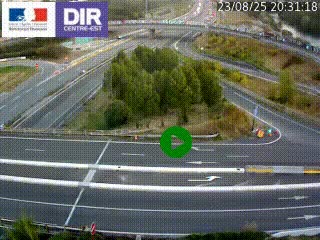 <h2>Webcam traffic à Grenoble-sud sur l'autoroute A480. Vue orientée vers l'entrée et la sortie de Grenoble</h2>