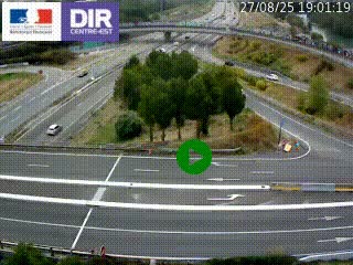 <h2>Webcam traffic à Grenoble-sud sur l'autoroute A480. Vue orientée vers l'entrée et la sortie de Grenoble</h2>