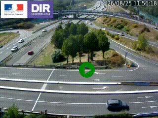 <h2>Webcam traffic à Grenoble-sud sur l'autoroute A480. Vue orientée vers l'entrée et la sortie de Grenoble</h2>