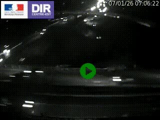 Webcam traffic à Grenoble-sud sur l'autoroute A480. Vue orientée vers l'entrée et la sortie de Grenoble