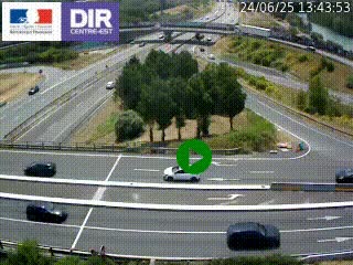 <h2>Webcam traffic à Grenoble-sud sur l'autoroute A480. Vue orientée vers l'entrée et la sortie de Grenoble</h2>