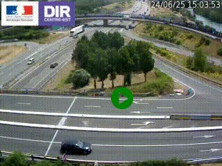 <h2>Webcam traffic à Grenoble-sud sur l'autoroute A480. Vue orientée vers l'entrée et la sortie de Grenoble</h2>