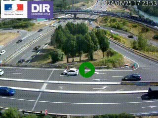 <h2>Webcam traffic à Grenoble-sud sur l'autoroute A480. Vue orientée vers l'entrée et la sortie de Grenoble</h2>
