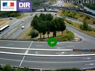 <h2>Webcam traffic à Grenoble-sud sur l'autoroute A480. Vue orientée vers l'entrée et la sortie de Grenoble</h2>