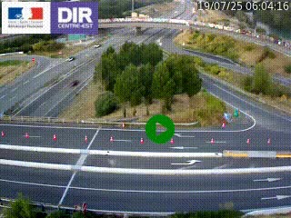 <h2>Webcam traffic à Grenoble-sud sur l'autoroute A480. Vue orientée vers l'entrée et la sortie de Grenoble</h2>