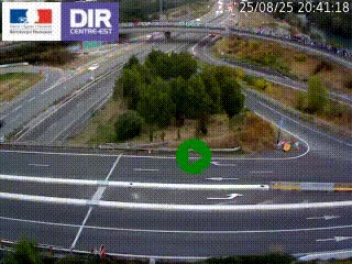 <h2>Webcam traffic à Grenoble-sud sur l'autoroute A480. Vue orientée vers l'entrée et la sortie de Grenoble</h2>
