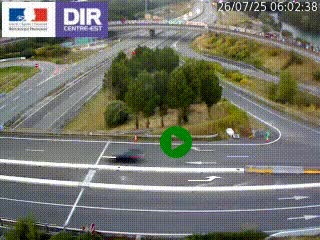 <h2>Webcam traffic à Grenoble-sud sur l'autoroute A480. Vue orientée vers l'entrée et la sortie de Grenoble</h2>