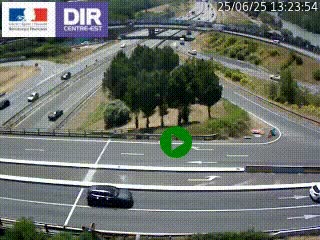<h2>Webcam traffic à Grenoble-sud sur l'autoroute A480. Vue orientée vers l'entrée et la sortie de Grenoble</h2>