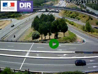 <h2>Webcam traffic à Grenoble-sud sur l'autoroute A480. Vue orientée vers l'entrée et la sortie de Grenoble</h2>