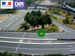 <h2>Webcam traffic à Grenoble-sud sur l'autoroute A480. Vue orientée vers l'entrée et la sortie de Grenoble</h2>
