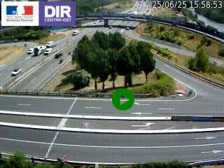 <h2>Webcam traffic à Grenoble-sud sur l'autoroute A480. Vue orientée vers l'entrée et la sortie de Grenoble</h2>