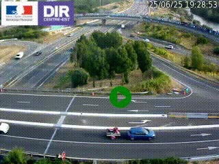 <h2>Webcam traffic à Grenoble-sud sur l'autoroute A480. Vue orientée vers l'entrée et la sortie de Grenoble</h2>