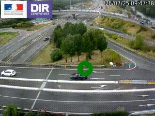 <h2>Webcam traffic à Grenoble-sud sur l'autoroute A480. Vue orientée vers l'entrée et la sortie de Grenoble</h2>