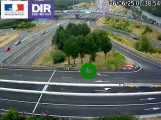 <h2>Webcam traffic à Grenoble-sud sur l'autoroute A480. Vue orientée vers l'entrée et la sortie de Grenoble</h2>