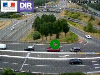 <h2>Webcam traffic à Grenoble-sud sur l'autoroute A480. Vue orientée vers l'entrée et la sortie de Grenoble</h2>