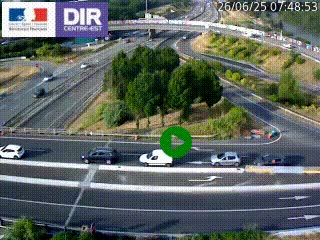 <h2>Webcam traffic à Grenoble-sud sur l'autoroute A480. Vue orientée vers l'entrée et la sortie de Grenoble</h2>