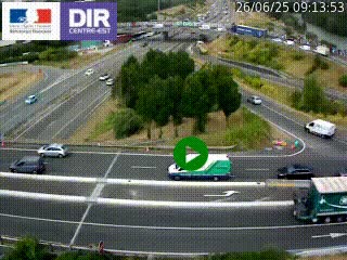 <h2>Webcam traffic à Grenoble-sud sur l'autoroute A480. Vue orientée vers l'entrée et la sortie de Grenoble</h2>