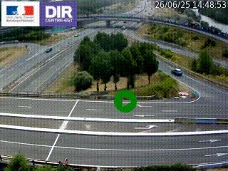 <h2>Webcam traffic à Grenoble-sud sur l'autoroute A480. Vue orientée vers l'entrée et la sortie de Grenoble</h2>