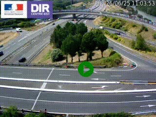 <h2>Webcam traffic à Grenoble-sud sur l'autoroute A480. Vue orientée vers l'entrée et la sortie de Grenoble</h2>