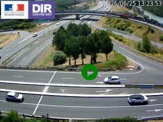 <h2>Webcam traffic à Grenoble-sud sur l'autoroute A480. Vue orientée vers l'entrée et la sortie de Grenoble</h2>