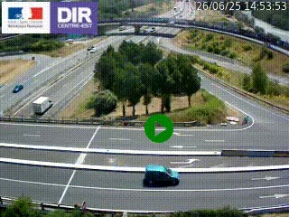 <h2>Webcam traffic à Grenoble-sud sur l'autoroute A480. Vue orientée vers l'entrée et la sortie de Grenoble</h2>