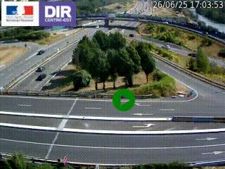 <h2>Webcam traffic à Grenoble-sud sur l'autoroute A480. Vue orientée vers l'entrée et la sortie de Grenoble</h2>
