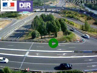 <h2>Webcam traffic à Grenoble-sud sur l'autoroute A480. Vue orientée vers l'entrée et la sortie de Grenoble</h2>