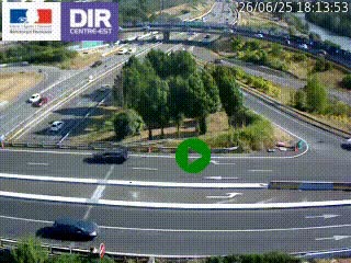 <h2>Webcam traffic à Grenoble-sud sur l'autoroute A480. Vue orientée vers l'entrée et la sortie de Grenoble</h2>