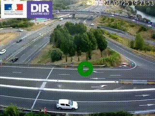 <h2>Webcam traffic à Grenoble-sud sur l'autoroute A480. Vue orientée vers l'entrée et la sortie de Grenoble</h2>