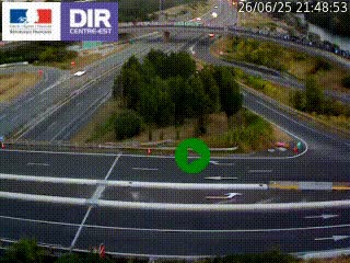 <h2>Webcam traffic à Grenoble-sud sur l'autoroute A480. Vue orientée vers l'entrée et la sortie de Grenoble</h2>