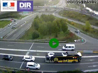 <h2>Webcam traffic à Grenoble-sud sur l'autoroute A480. Vue orientée vers l'entrée et la sortie de Grenoble</h2>