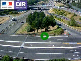 <h2>Webcam traffic à Grenoble-sud sur l'autoroute A480. Vue orientée vers l'entrée et la sortie de Grenoble</h2>