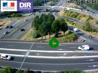 <h2>Webcam traffic à Grenoble-sud sur l'autoroute A480. Vue orientée vers l'entrée et la sortie de Grenoble</h2>