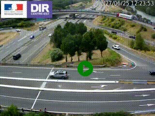 <h2>Webcam traffic à Grenoble-sud sur l'autoroute A480. Vue orientée vers l'entrée et la sortie de Grenoble</h2>