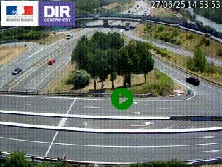 <h2>Webcam traffic à Grenoble-sud sur l'autoroute A480. Vue orientée vers l'entrée et la sortie de Grenoble</h2>
