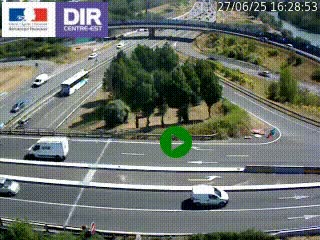 <h2>Webcam traffic à Grenoble-sud sur l'autoroute A480. Vue orientée vers l'entrée et la sortie de Grenoble</h2>