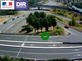 <h2>Webcam traffic à Grenoble-sud sur l'autoroute A480. Vue orientée vers l'entrée et la sortie de Grenoble</h2>