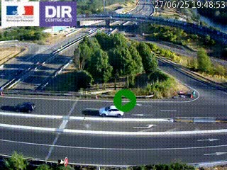 <h2>Webcam traffic à Grenoble-sud sur l'autoroute A480. Vue orientée vers l'entrée et la sortie de Grenoble</h2>